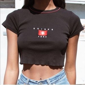 SOLD!! ☆ brandy melville/john galt crop top